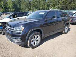 Salvage cars for sale from Copart Graham, WA: 2019 Volkswagen Atlas SE