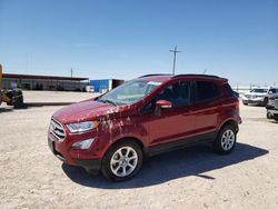Salvage cars for sale at Andrews, TX auction: 2021 Ford Ecosport SE