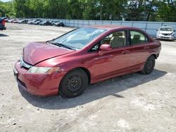 Salvage cars for sale at North Billerica, MA auction: 2008 Honda Civic LX