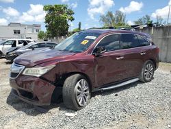 Salvage cars for sale from Copart Opa Locka, FL: 2014 Acura MDX Technology