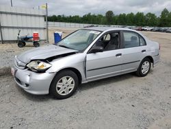 Salvage cars for sale from Copart Lumberton, NC: 2004 Honda Civic DX VP