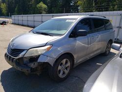 Salvage cars for sale from Copart Arlington, WA: 2014 Toyota Sienna LE