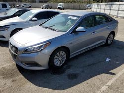 Salvage cars for sale at Rancho Cucamonga, CA auction: 2017 Hyundai Sonata Hybrid