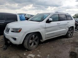 Salvage cars for sale at Chicago Heights, IL auction: 2014 Jeep Grand Cherokee Overland