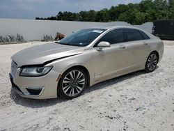 Lincoln mkz salvage cars for sale: 2017 Lincoln MKZ Hybrid Select
