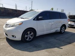 Salvage cars for sale from Copart Wilmington, CA: 2011 Toyota Sienna