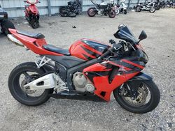 Salvage motorcycles for sale at Miami, FL auction: 2005 Honda CBR600 RR