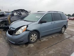 Salvage cars for sale at Grand Prairie, TX auction: 2010 Toyota Sienna CE