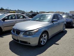 Salvage cars for sale at Martinez, CA auction: 2007 BMW 525 I