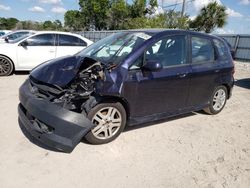 Salvage cars for sale at Riverview, FL auction: 2008 Honda FIT Sport