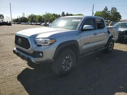 Salvage cars for sale from Copart Denver, CO: 2018 Toyota Tacoma Double Cab