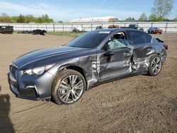 Salvage cars for sale from Copart Columbia Station, OH: 2020 Infiniti Q50 Pure