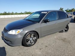 Salvage cars for sale at Fresno, CA auction: 2004 Honda Civic LX