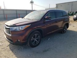 Vehiculos salvage en venta de Copart Jacksonville, FL: 2016 Toyota Highlander XLE