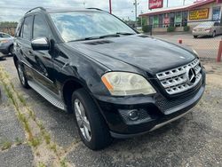 Salvage cars for sale at Montgomery, AL auction: 2009 Mercedes-Benz ML 350