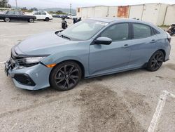 Salvage cars for sale from Copart Van Nuys, CA: 2018 Honda Civic Sport Touring