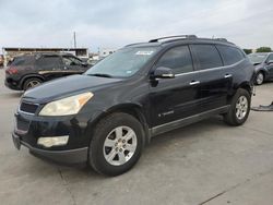 Salvage cars for sale at Grand Prairie, TX auction: 2009 Chevrolet Traverse LT