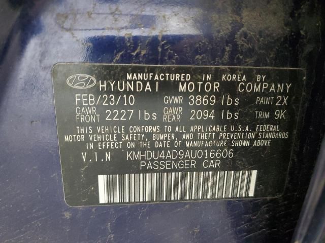 2010 Hyundai Elantra Blue