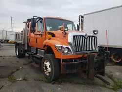 Salvage trucks for sale at Woodhaven, MI auction: 2013 International 7000 7400