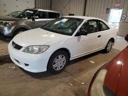Salvage cars for sale at West Mifflin, PA auction: 2004 Honda Civic DX VP