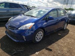 Salvage cars for sale from Copart Elgin, IL: 2012 Toyota Prius V