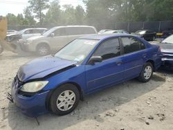 Honda Civic dx vp salvage cars for sale: 2004 Honda Civic DX VP