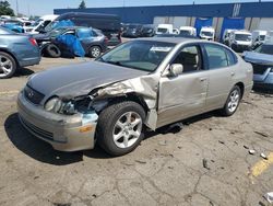 Salvage cars for sale at Woodhaven, MI auction: 2001 Lexus GS 300