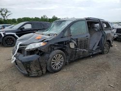 Salvage cars for sale at Des Moines, IA auction: 2019 Toyota Sienna XLE