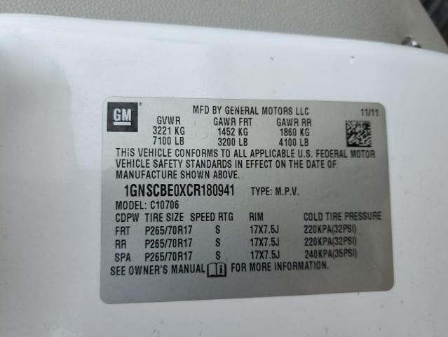 2012 Chevrolet Tahoe C1500 LT
