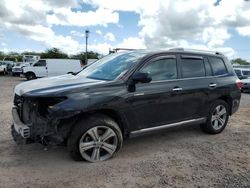 Salvage cars for sale at Kapolei, HI auction: 2013 Toyota Highlander Limited