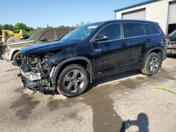 Salvage cars for sale at Duryea, PA auction: 2017 Toyota Highlander Hybrid Limited