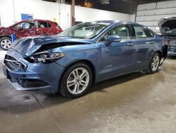 Salvage cars for sale from Copart Blaine, MN: 2018 Ford Fusion SE Hybrid