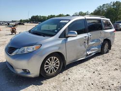 Salvage cars for sale from Copart Houston, TX: 2012 Toyota Sienna XLE