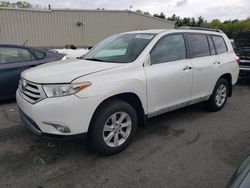 Salvage cars for sale from Copart Exeter, RI: 2013 Toyota Highlander Base