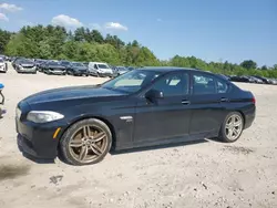 Salvage cars for sale at Mendon, MA auction: 2011 BMW 550 XI