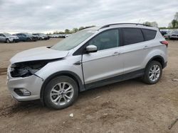 Salvage cars for sale at Davison, MI auction: 2019 Ford Escape SEL