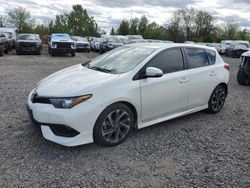 Salvage cars for sale at Portland, OR auction: 2017 Toyota Corolla IM