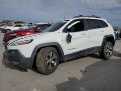 Salvage cars for sale at Grand Prairie, TX auction: 2016 Jeep Cherokee Trailhawk
