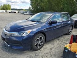 Salvage cars for sale at Arlington, WA auction: 2017 Honda Accord LX