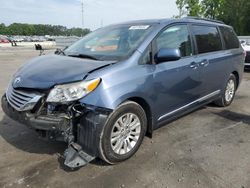 Toyota Sienna xle salvage cars for sale: 2017 Toyota Sienna XLE