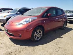 Salvage cars for sale at San Martin, CA auction: 2012 Nissan Leaf SV