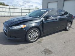 Salvage cars for sale at Assonet, MA auction: 2015 Ford Fusion Titanium