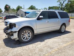 Vehiculos salvage en venta de Copart Wichita, KS: 2016 Ford Expedition EL Limited
