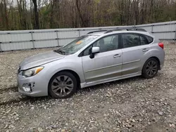 Salvage cars for sale at West Warren, MA auction: 2013 Subaru Impreza Sport Limited