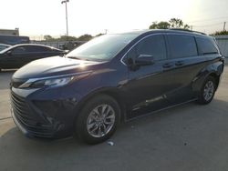 Salvage cars for sale at Wilmer, TX auction: 2021 Toyota Sienna LE