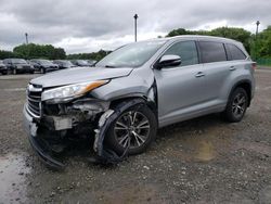 Salvage cars for sale at East Granby, CT auction: 2016 Toyota Highlander XLE
