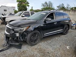 Salvage cars for sale at Opa Locka, FL auction: 2019 Infiniti QX60 Luxe