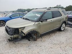 Salvage cars for sale at Houston, TX auction: 2013 Ford Explorer XLT