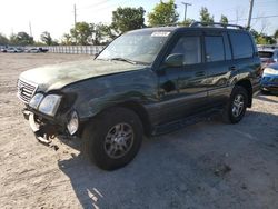 Salvage cars for sale from Copart Riverview, FL: 1998 Lexus LX 470