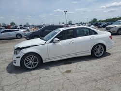 Salvage cars for sale from Copart Indianapolis, IN: 2013 Mercedes-Benz C 300 4matic